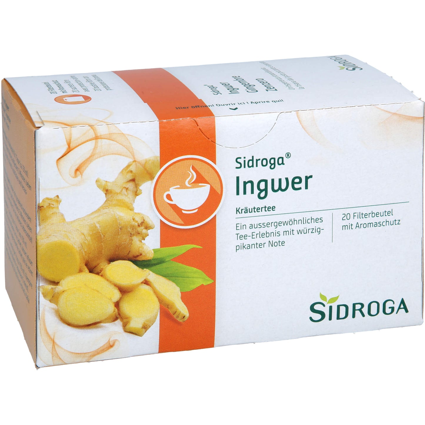SIDROGA Ingwer Tee Filterbeutel 20X0.75 g