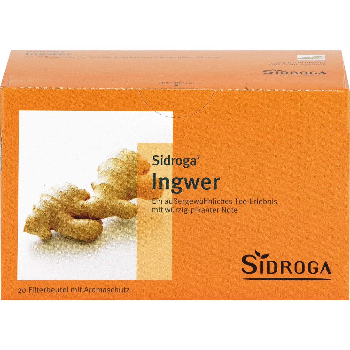 SIDROGA Ingwer Tee Filterbeutel 20X0.75 g