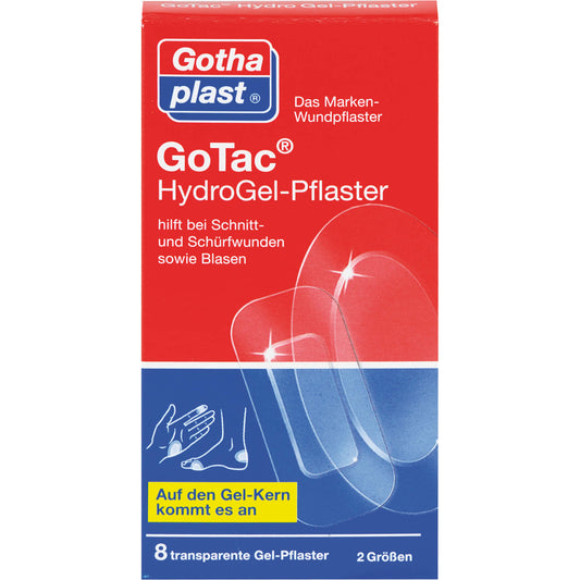 GOTAC HydroGel-Pflaster 2 Größen 8 St