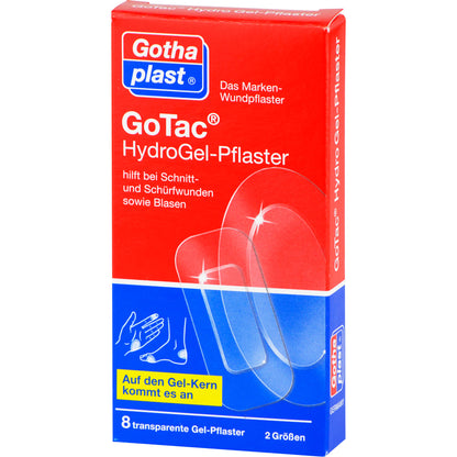 GOTAC HydroGel-Pflaster 2 Größen 8 St