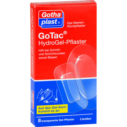 GOTAC HydroGel-Pflaster 2 Größen 8 St