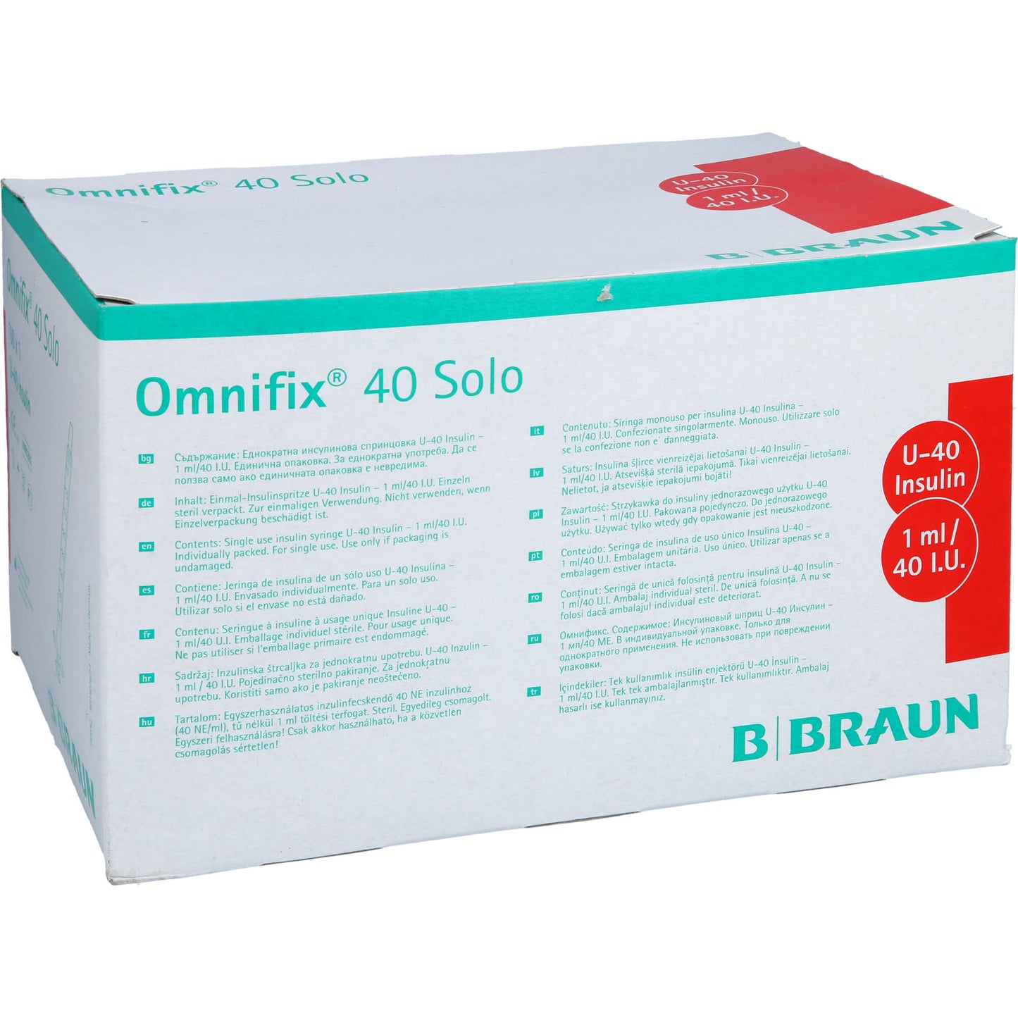 OMNIFIX Solo Insulinspr.1 ml U40 100X1 ml
