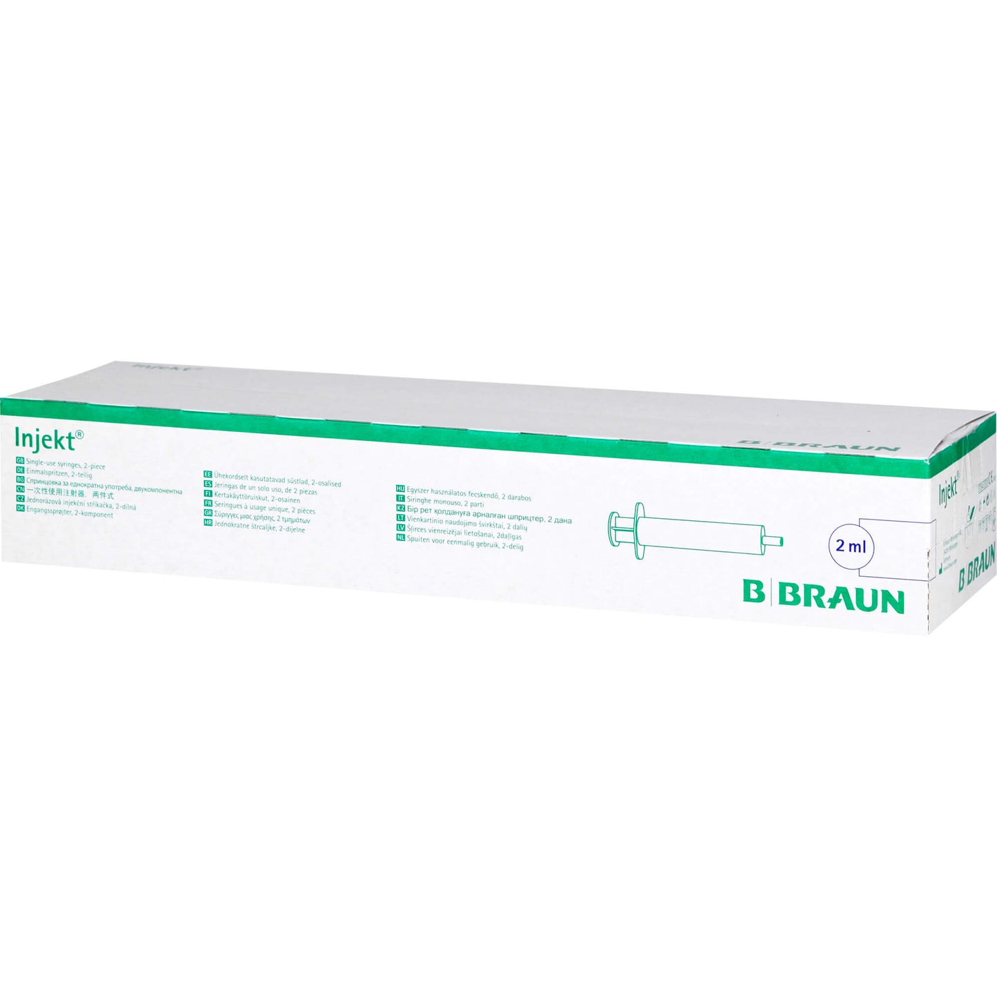 INJEKT Solo Spritze 2 ml Luer zentrisch PVC-frei 100X2 ml