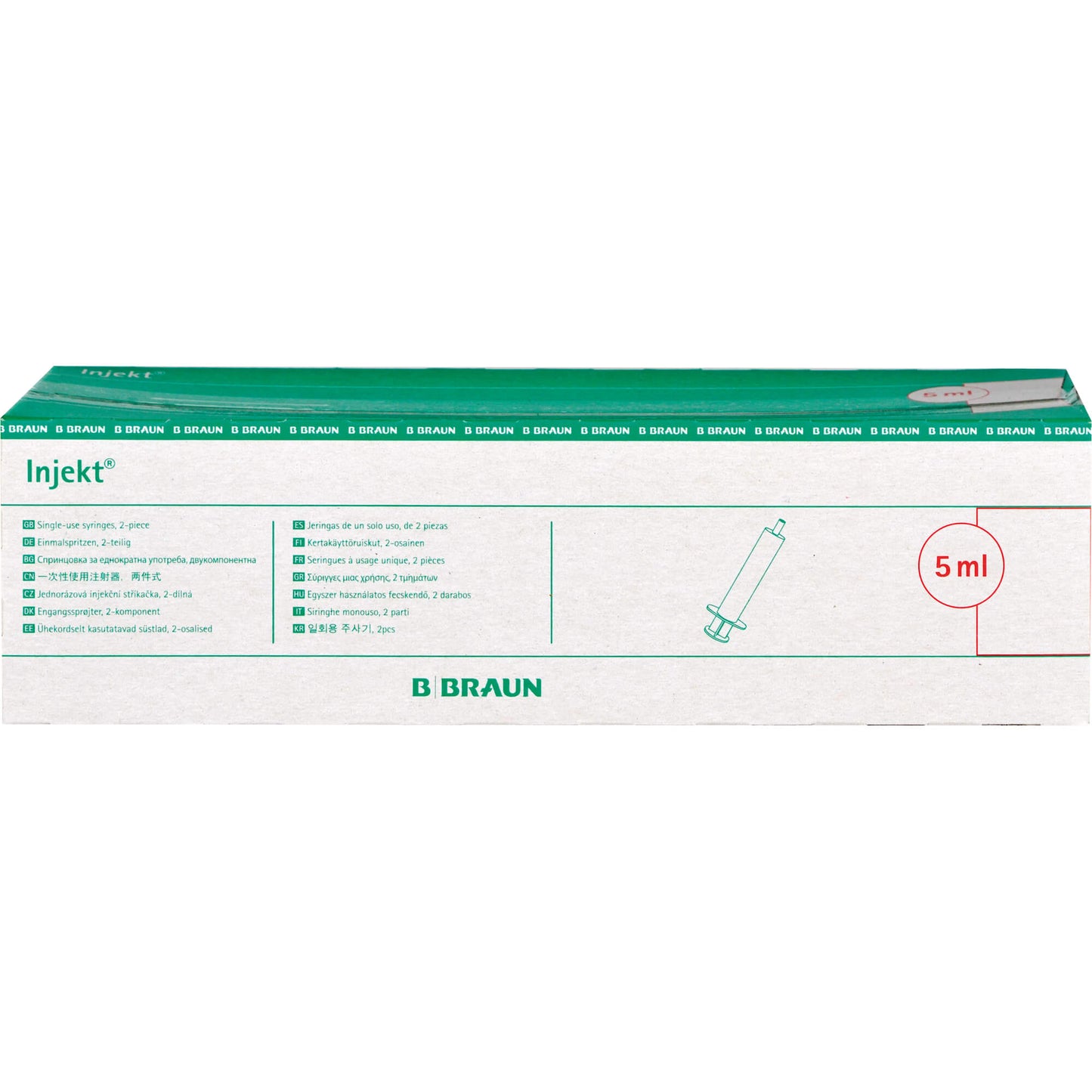 INJEKT Solo Spritze 5 ml Luer exzentrisch PVC-frei 100X5 ml