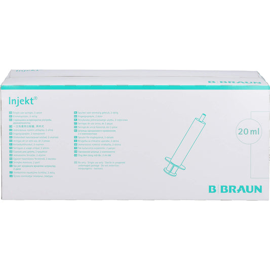 INJEKT Solo Spritze 20 ml Luer exzentrisch PVC-fr. 100X20 ml