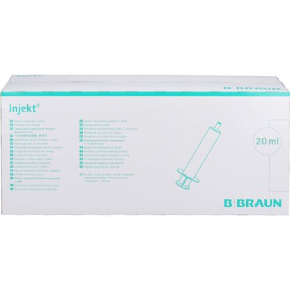 INJEKT Solo Spritze 20 ml Luer exzentrisch PVC-fr. 100X20 ml
