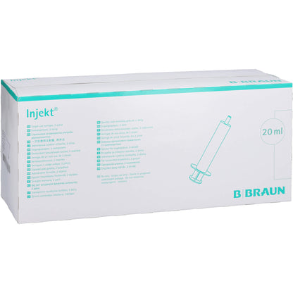 INJEKT Solo Spritze 20 ml Luer exzentrisch PVC-fr. 100X20 ml