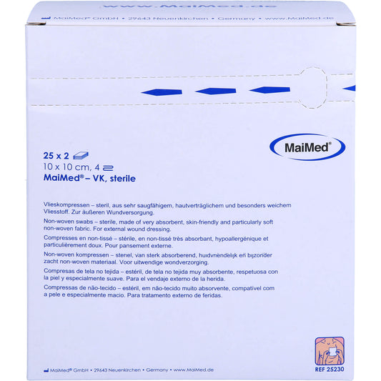 VLIESKOMPRESSEN steril 10x10 cm 25X2 St