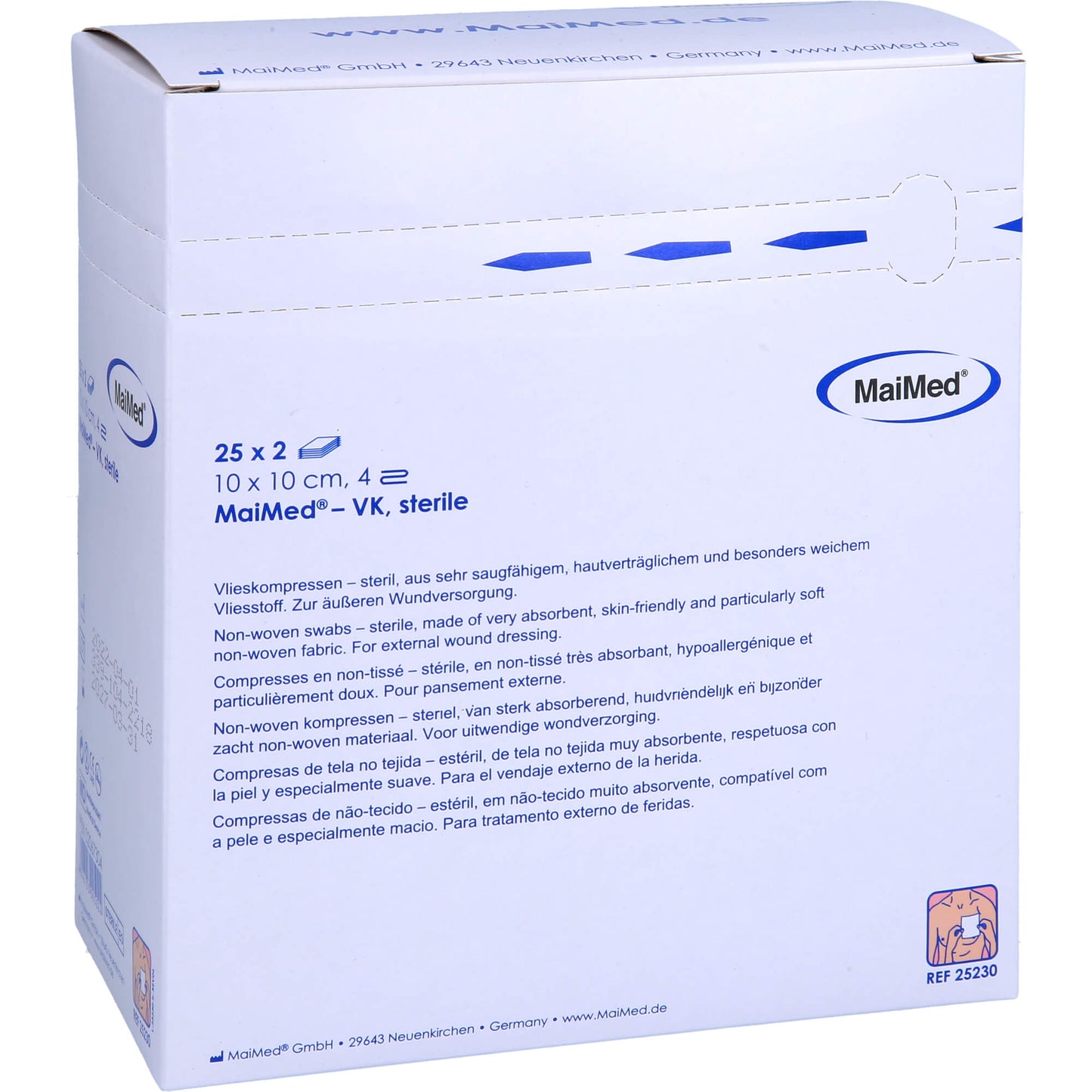VLIESKOMPRESSEN steril 10x10 cm 25X2 St