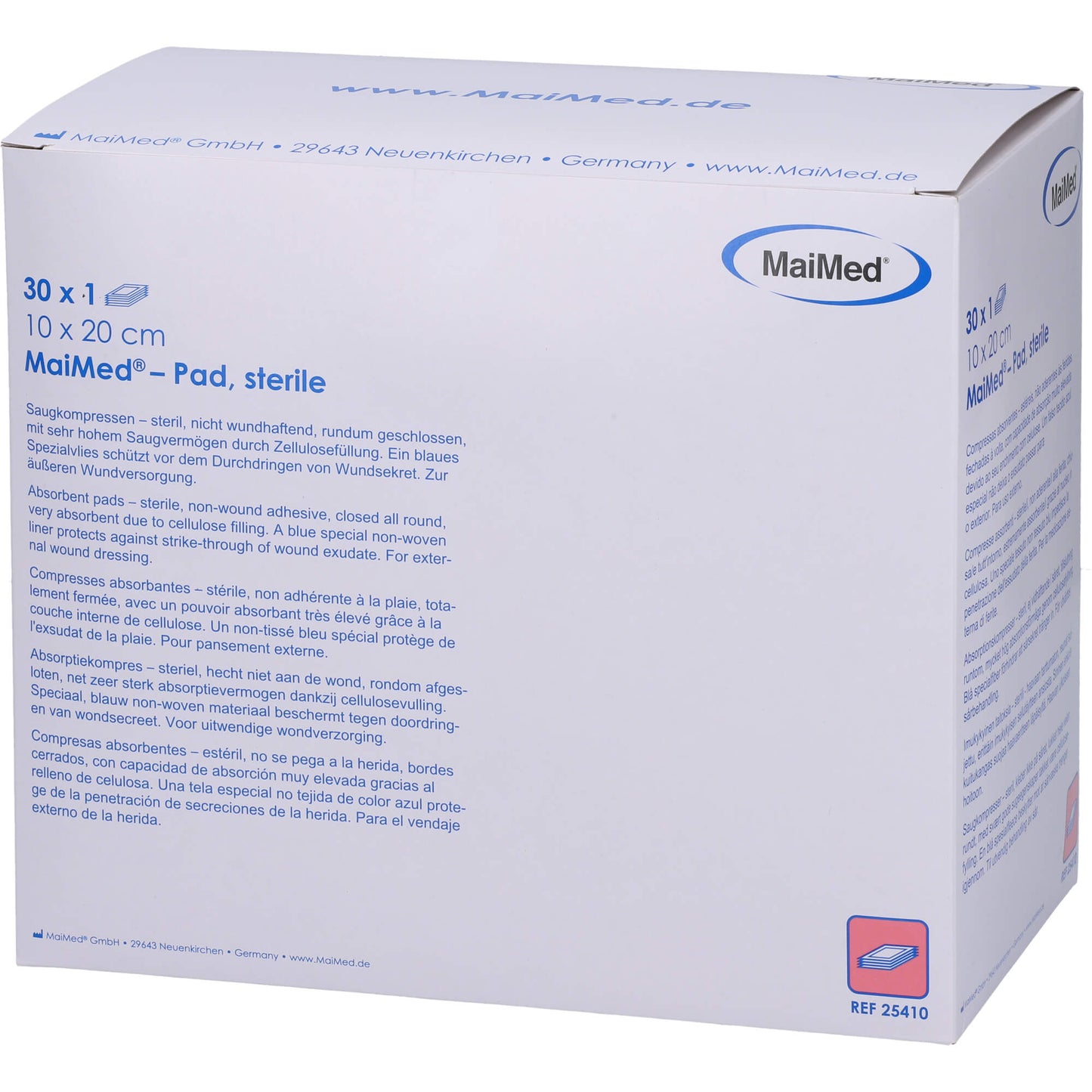 SAUGKOMPRESSEN steril 10x20 cm 30X1 St