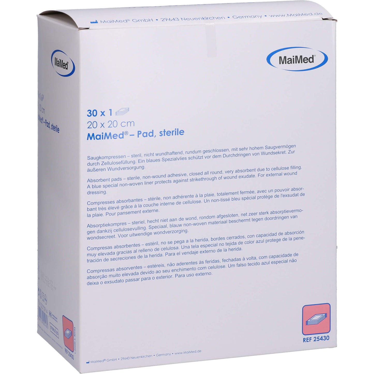SAUGKOMPRESSEN steril 20x20 cm 30X1 St