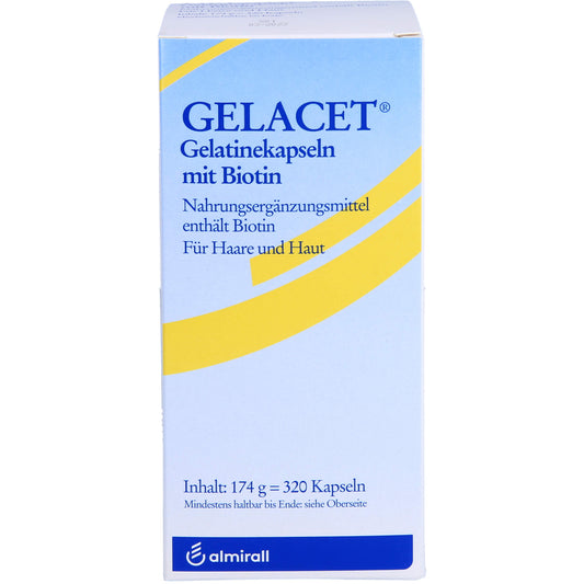 GELACET Gelatinekapseln mit Biotin 320 St