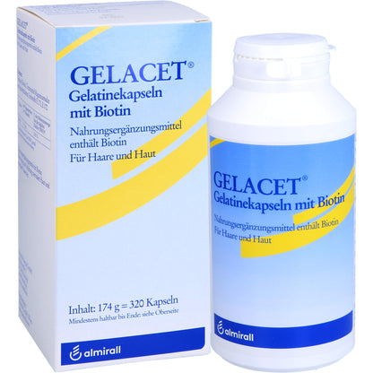 GELACET Gelatinekapseln mit Biotin 320 St