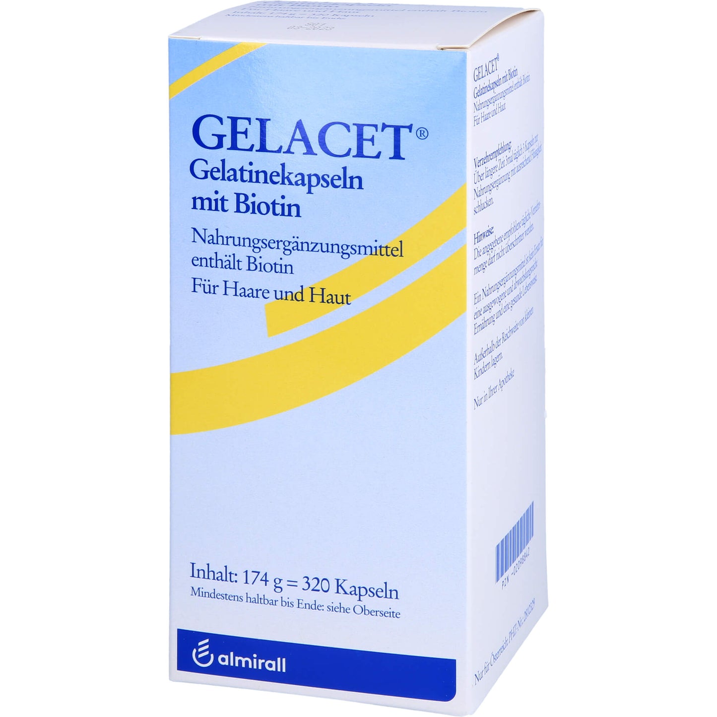 GELACET Gelatinekapseln mit Biotin 320 St