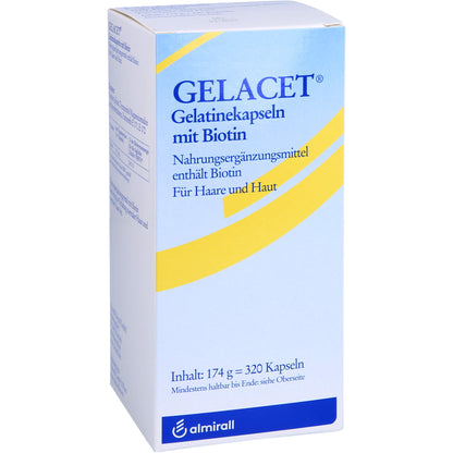 GELACET Gelatinekapseln mit Biotin 320 St