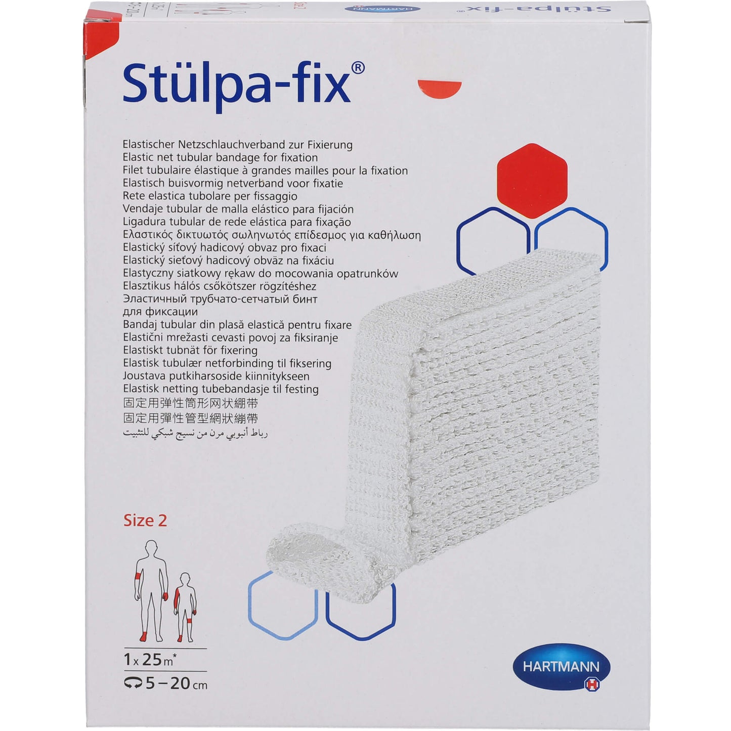 STÜLPA Fix Gr.2 Mehrfing./Kdr.Arm/-Bein 25 m Netz. 1 St