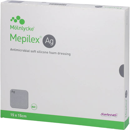 MEPILEX Ag Schaumverband 15x15 cm steril 5 St