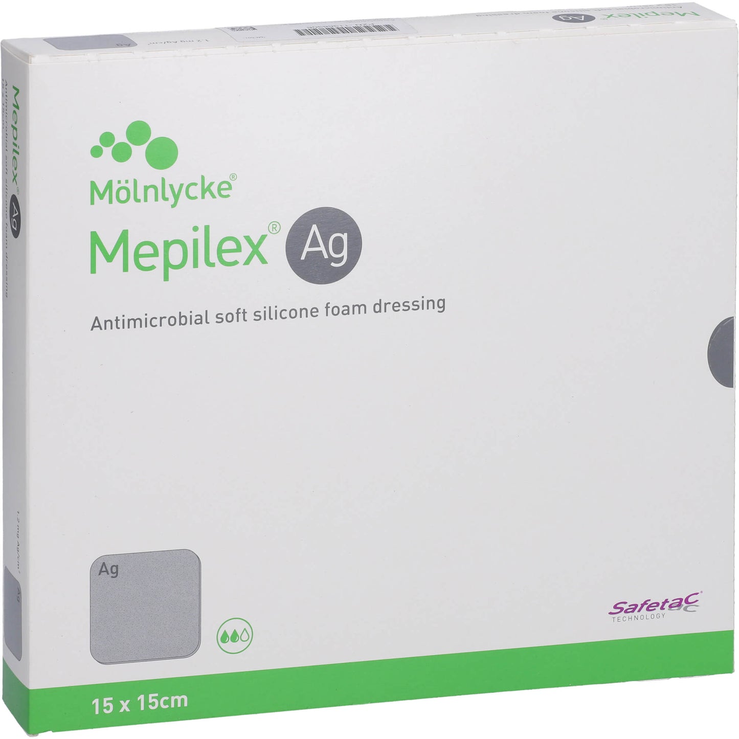 MEPILEX Ag Schaumverband 15x15 cm steril 5 St