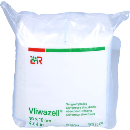 VLIWAZELL Saugkompressen unsteril 10x10 cm 25 St