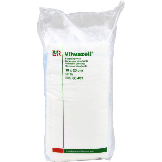VLIWAZELL Saugkompressen unsteril 10x20 cm 25 St