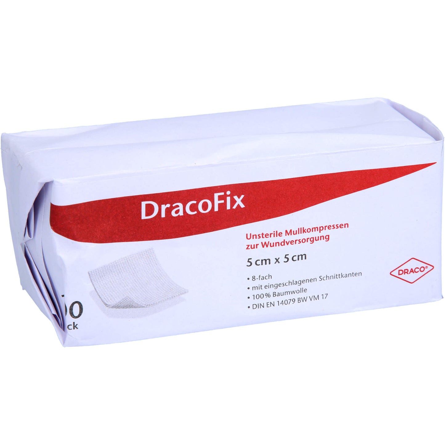 DRACOFIX OP-Kompressen 5x5 cm unsteril 8fach 100 St