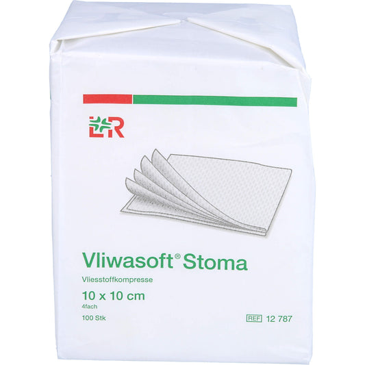 VLIWASOFT Stoma Kompressen 10x10 cm 4fach 100 St