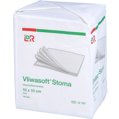 VLIWASOFT Stoma Kompressen 10x10 cm 4fach 100 St