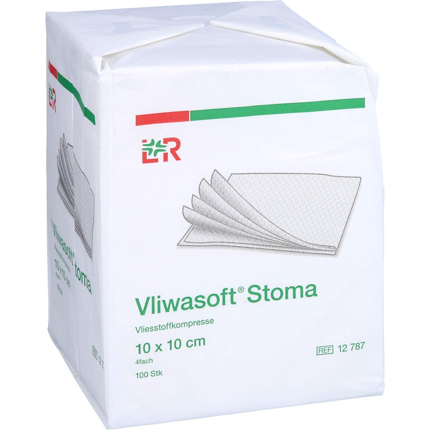 VLIWASOFT Stoma Kompressen 10x10 cm 4fach 100 St