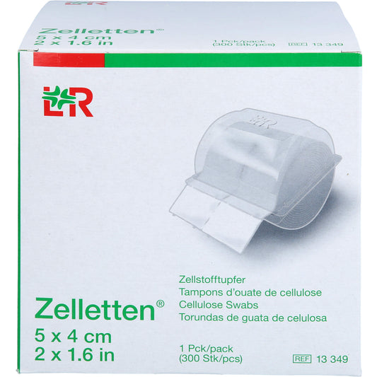 ZELLETTEN Tupfer 4x5 cm unsteril Rolle 300 St