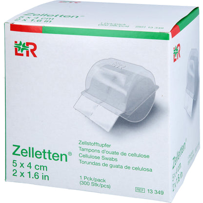 ZELLETTEN Tupfer 4x5 cm unsteril Rolle 300 St