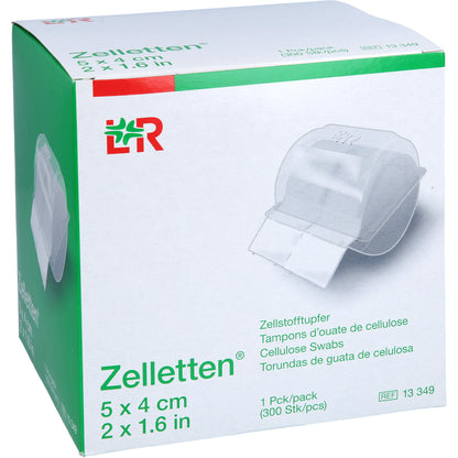 ZELLETTEN Tupfer 4x5 cm unsteril Rolle 300 St