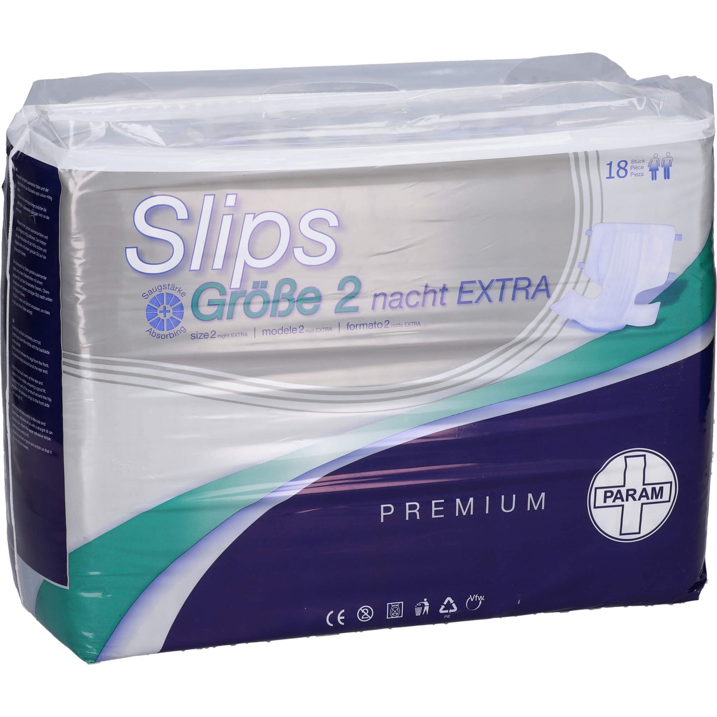 PARAM Slip PREMIUM Nacht extra Gr.2 18 St