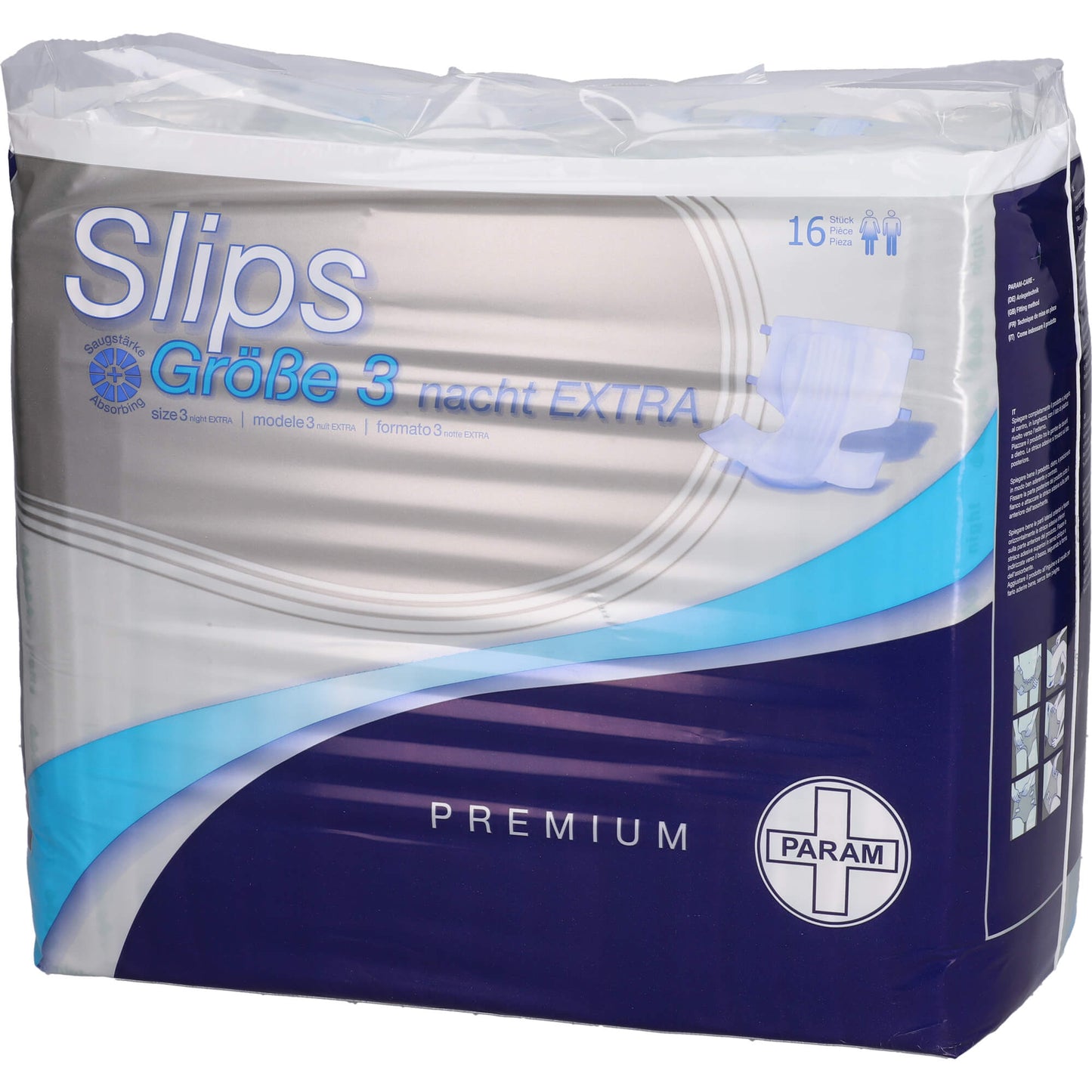 PARAM Slip PREMIUM Nacht extra Gr.3 16 St