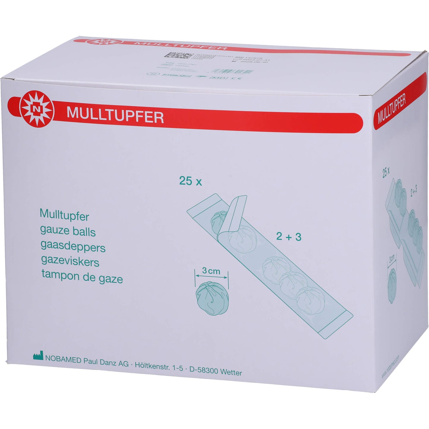 TUPFER Set 2+3 steril 25 St