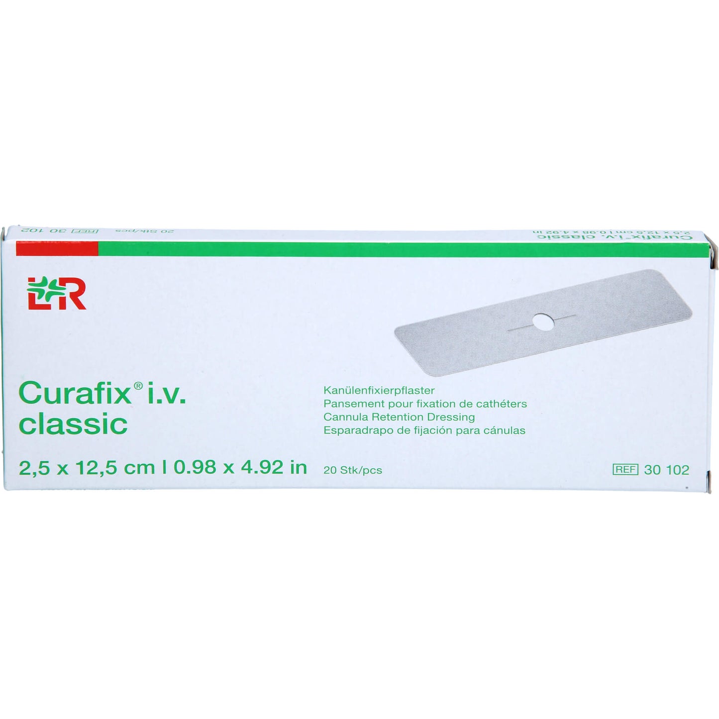 CURAFIX i.v. classic Pflaster 2,5x12,5 cm 20 St