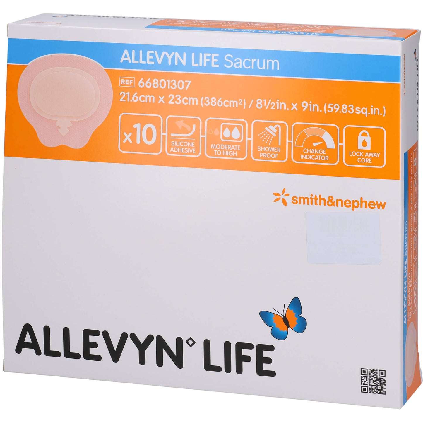 ALLEVYN Life Sacrum gr.21,6x23cm Silik.Schaumverb. 10 St
