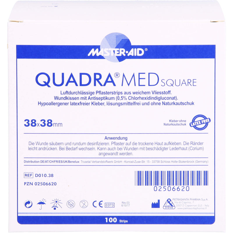 QUADRA MED SQUARE 38X38MM 100 St