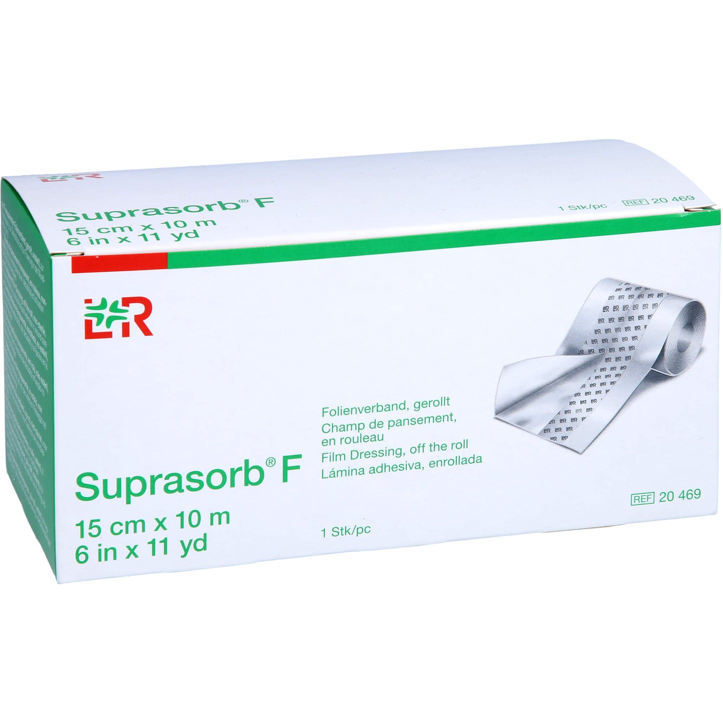 SUPRASORB F Folien-Wundverb.15 cmx10 m unste.Rolle 1 St