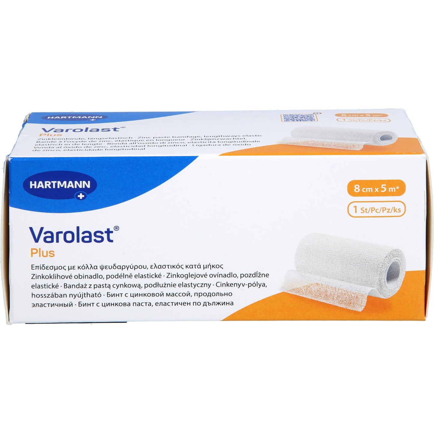 VAROLAST Plus Zinkleimbinde 8 cmx5 m 1 St
