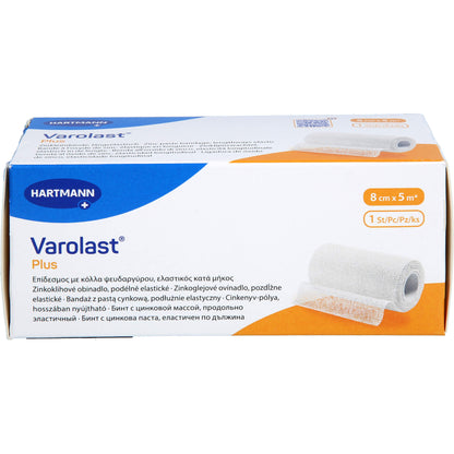 VAROLAST Plus Zinkleimbinde 8 cmx5 m 1 St