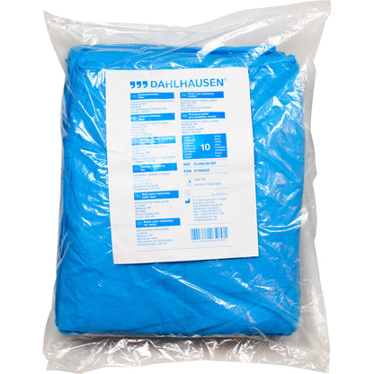 BESUCHERKITTEL m.Strickbünd.z.Bind.120x144 cm blau 10 St