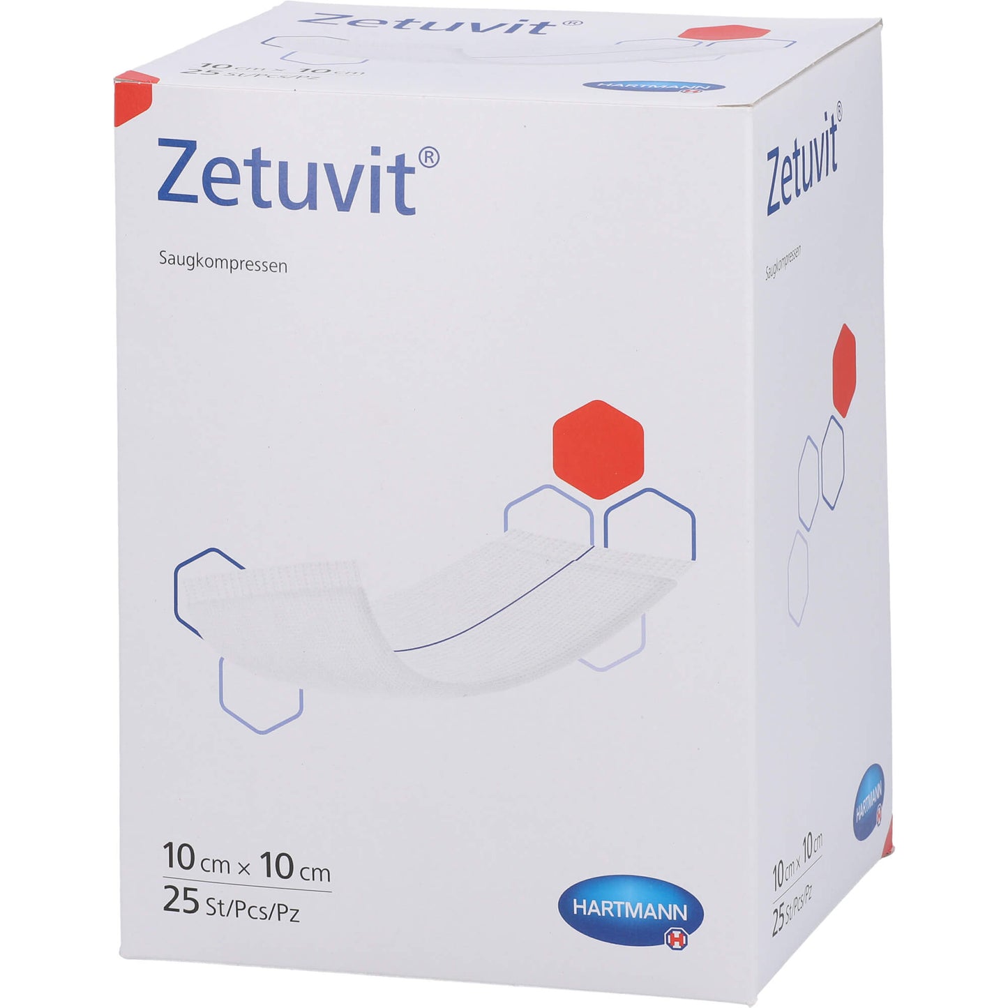 ZETUVIT Saugkompressen steril 10x10 cm 25 St