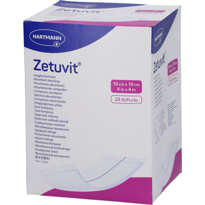 ZETUVIT Saugkompressen steril 10x10 cm 25 St
