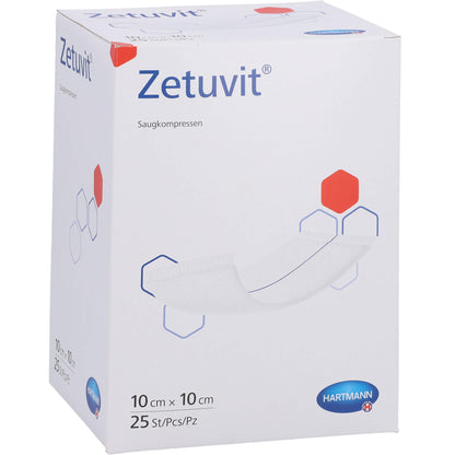 ZETUVIT Saugkompressen steril 10x10 cm 25 St
