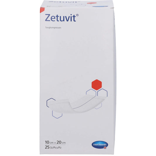 ZETUVIT Saugkompressen steril 10x20 cm 25 St