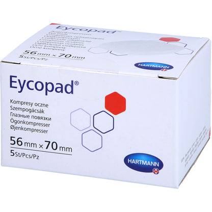 EYCOPAD Augenkompressen 56x70 mm unsteril 5 St