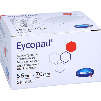 EYCOPAD Augenkompressen 56x70 mm unsteril 5 St