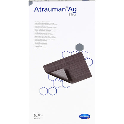 ATRAUMAN Ag 10x20 cm steril Kompressen 10 St