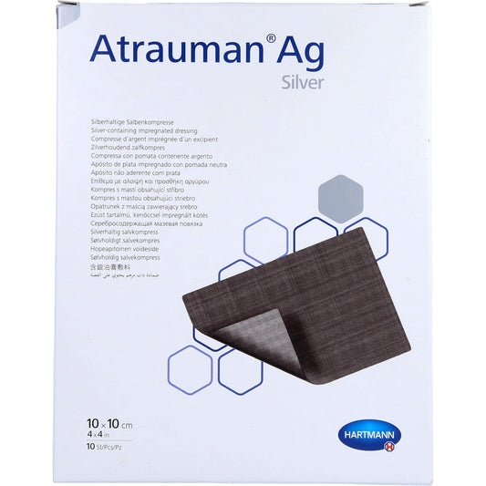 ATRAUMAN Ag 10x10 cm steril Kompressen 10 St