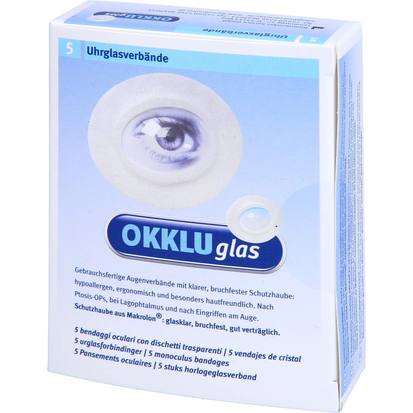 OKKLUGLAS Uhrglasverband 5 St